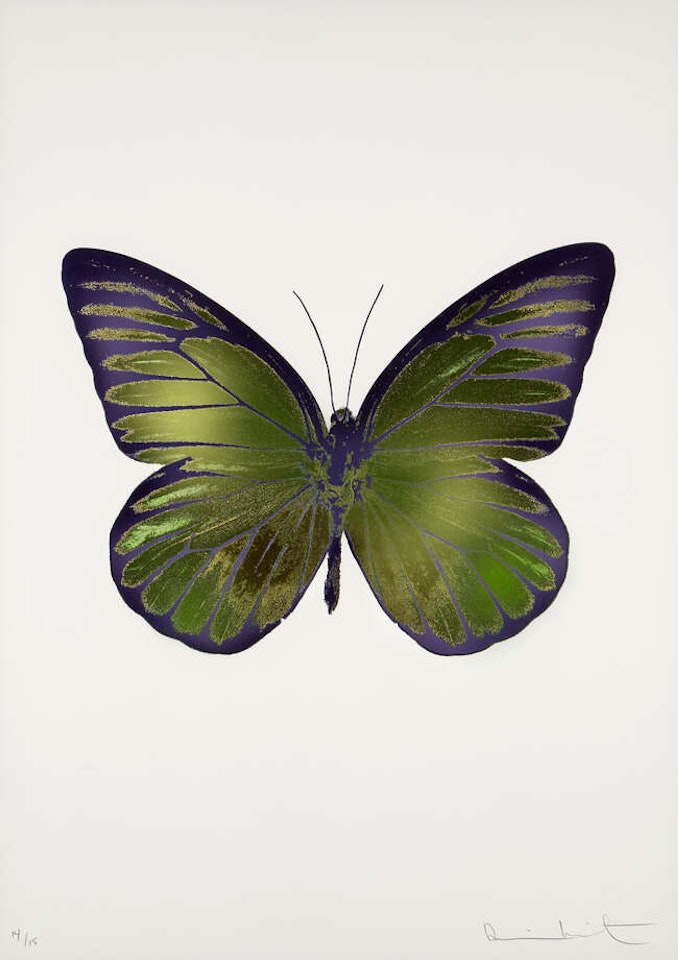 Leaf Green/Oriental Gold/Westminster Blue by Damien Hirst