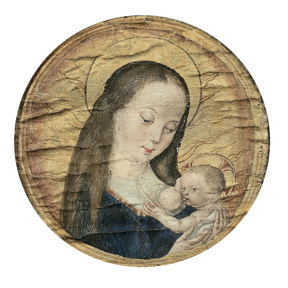 Madonna breastfeeding the Child by Flemish School