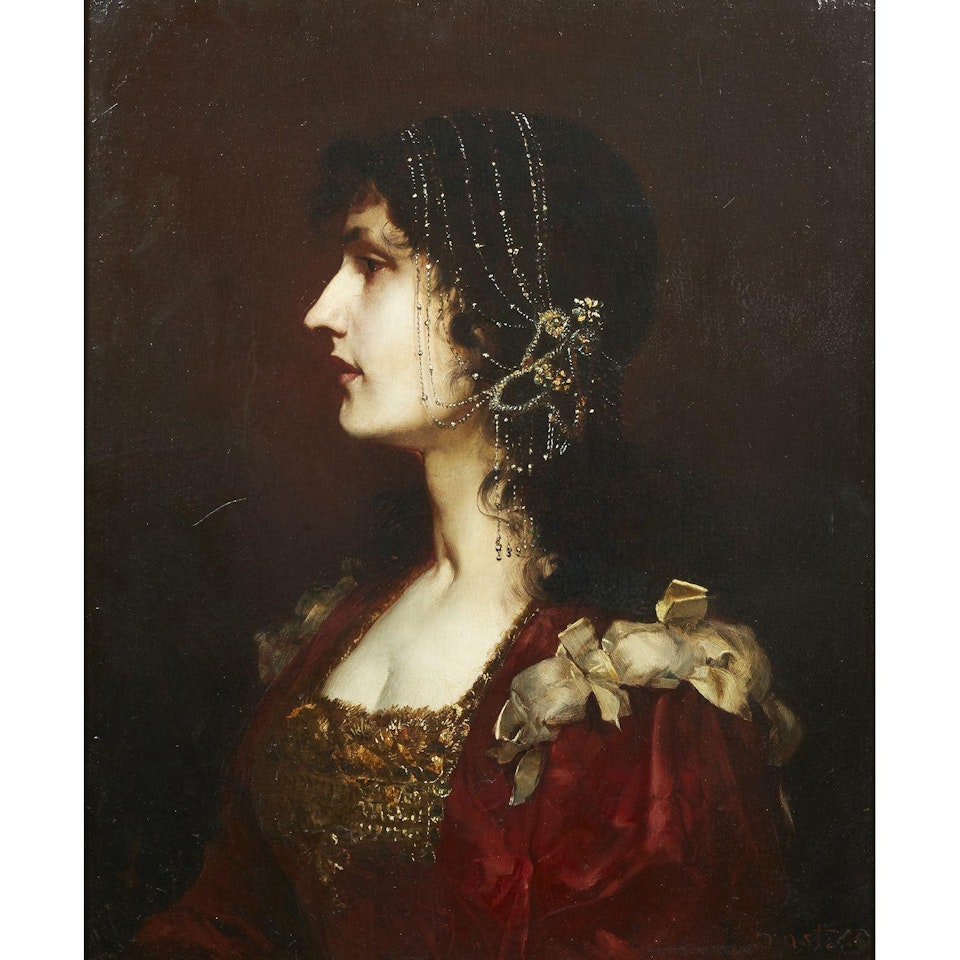 HILDA DE PROFIL; HILDA IN PROFILE by Rudolf Ernst