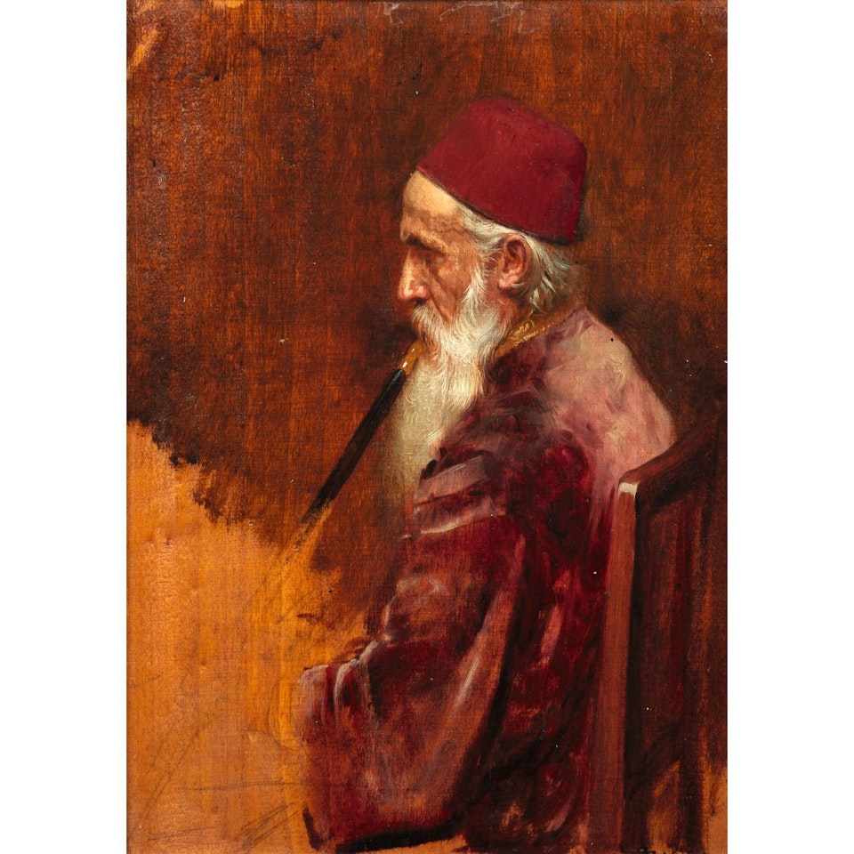 HOMME AU FEZ ROUGE MAN WITH A RED FEZ by Rudolf Ernst