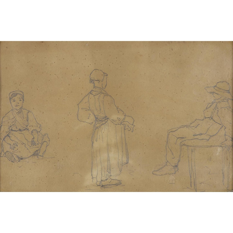 ÉTUDE DE PERSONNAGES by Camille Pissarro