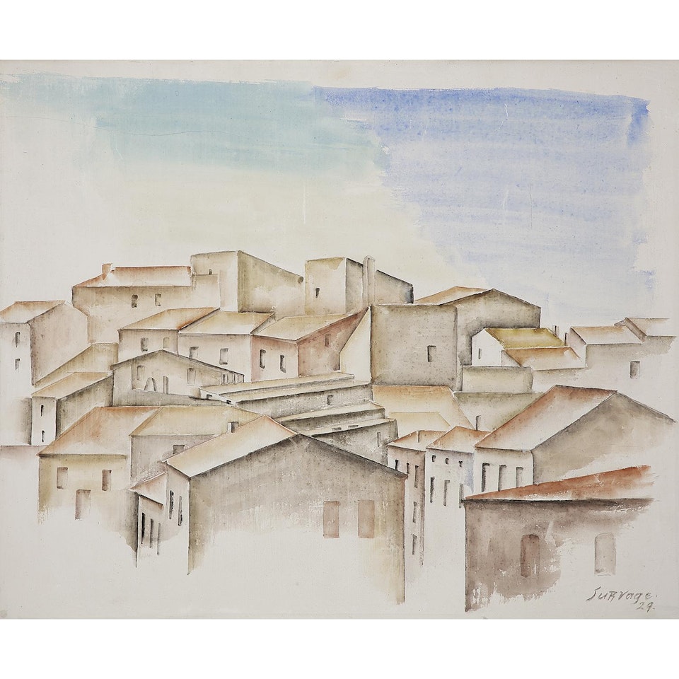 VUE DE PORT-VENDRES by Leopold Survage