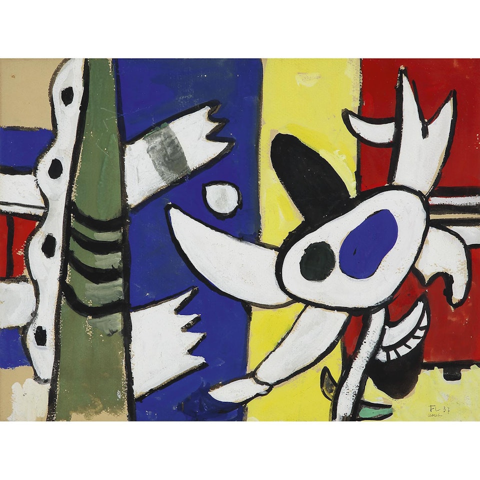 PAPILLON ET FLEUR by Fernand Leger