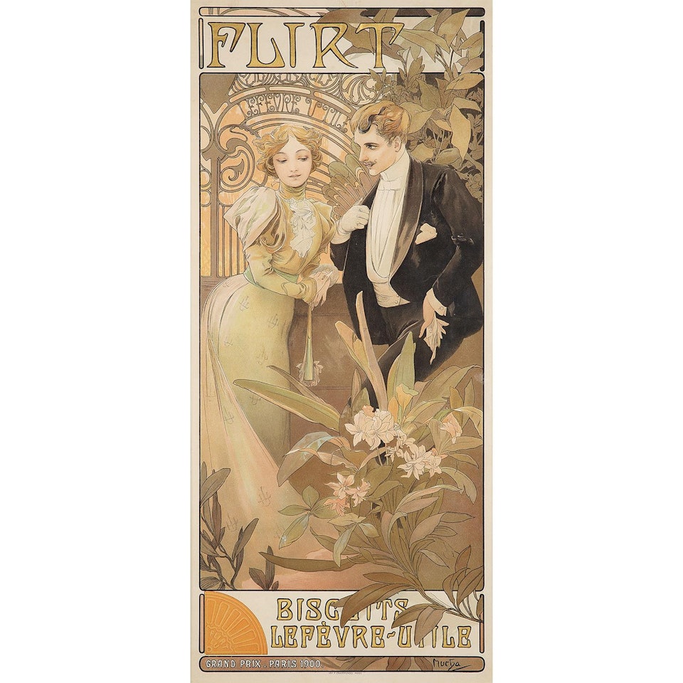 FLIRT BISCUITS by Alphonse Mucha