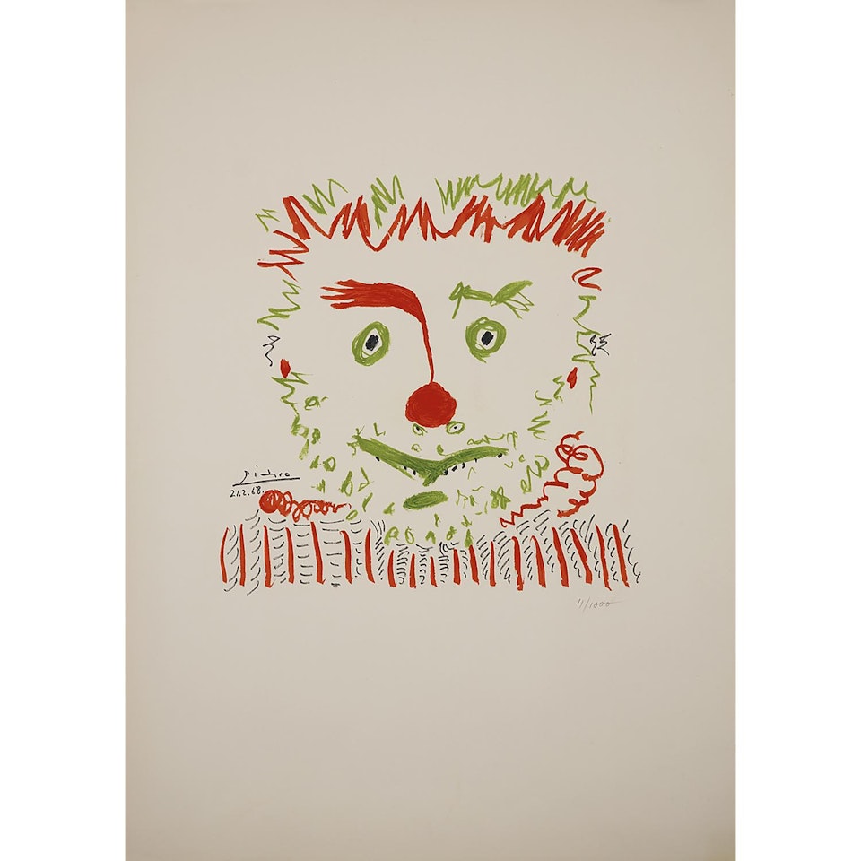 D"APRÈS; LE CLOWN by Pablo Picasso