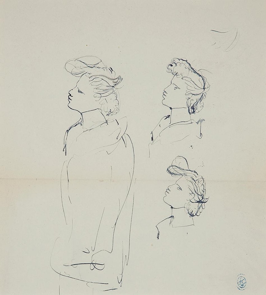 ÉTUDE POUR UN PROFIL DE FEMME by Jean Cocteau