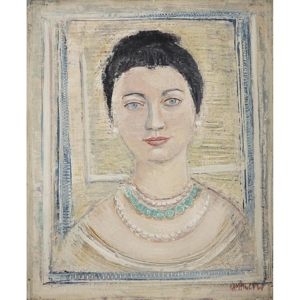 RITTRATO DI GERMANA ZANINI by Massimo Campigli
