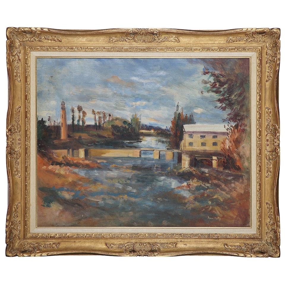 La Haye-Descartes, la papeterie bords de la Creuse by Jean Dufy