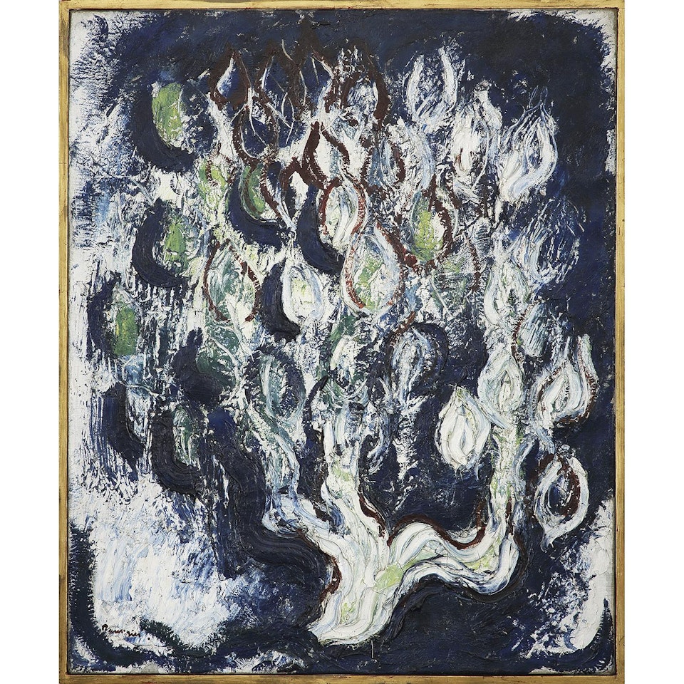 LES FEUILLES VERTES by Jean Fautrier