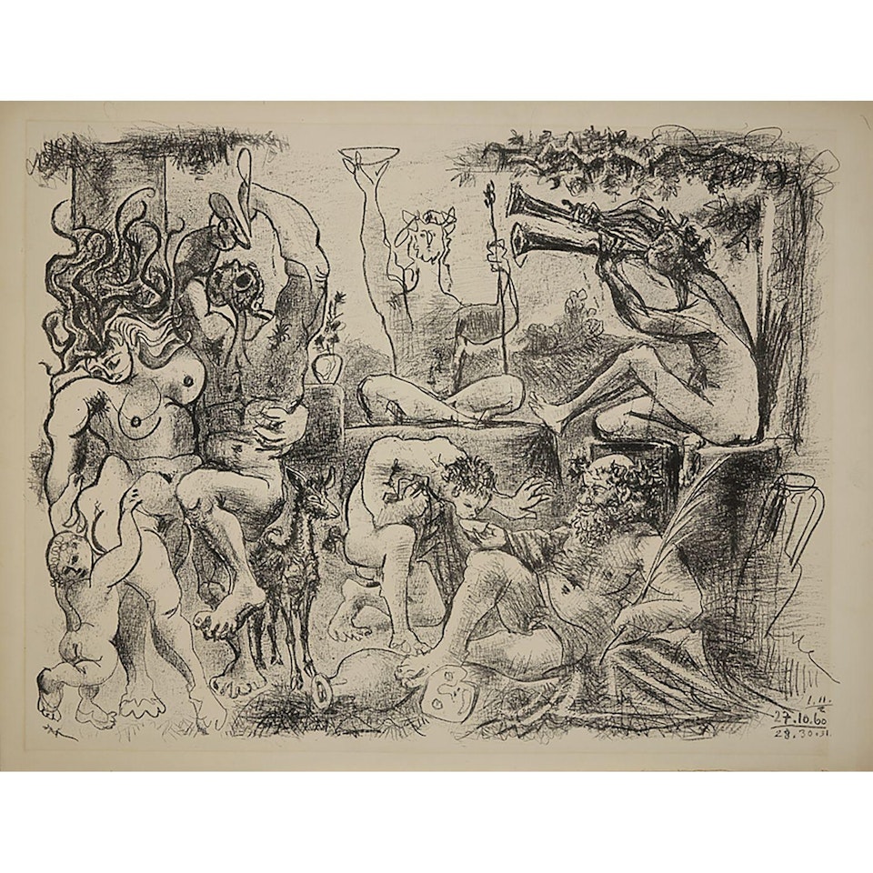 TRIBUTE TO BACCHUS by Pablo Picasso