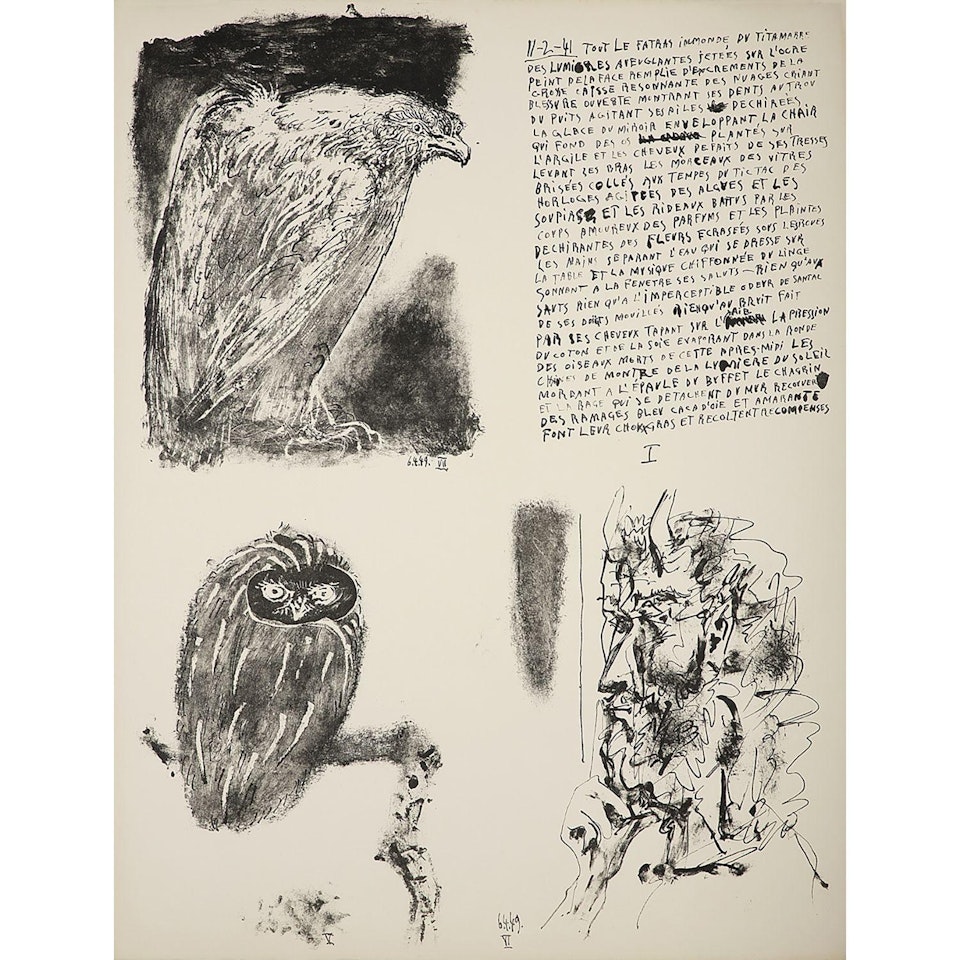 POEMS AND LITHOGRAPHS by Pablo Picasso