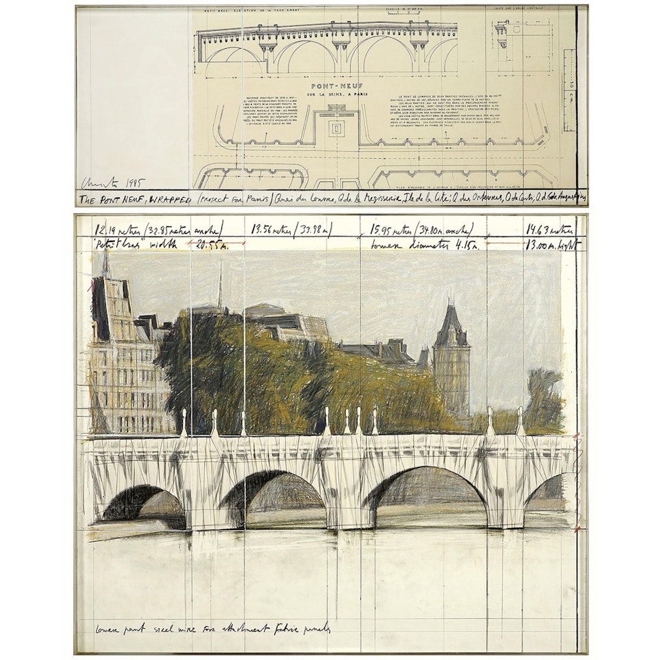 THE PONT NEUF, WRAPPED (PROJECT FOR PARIS) by Christo