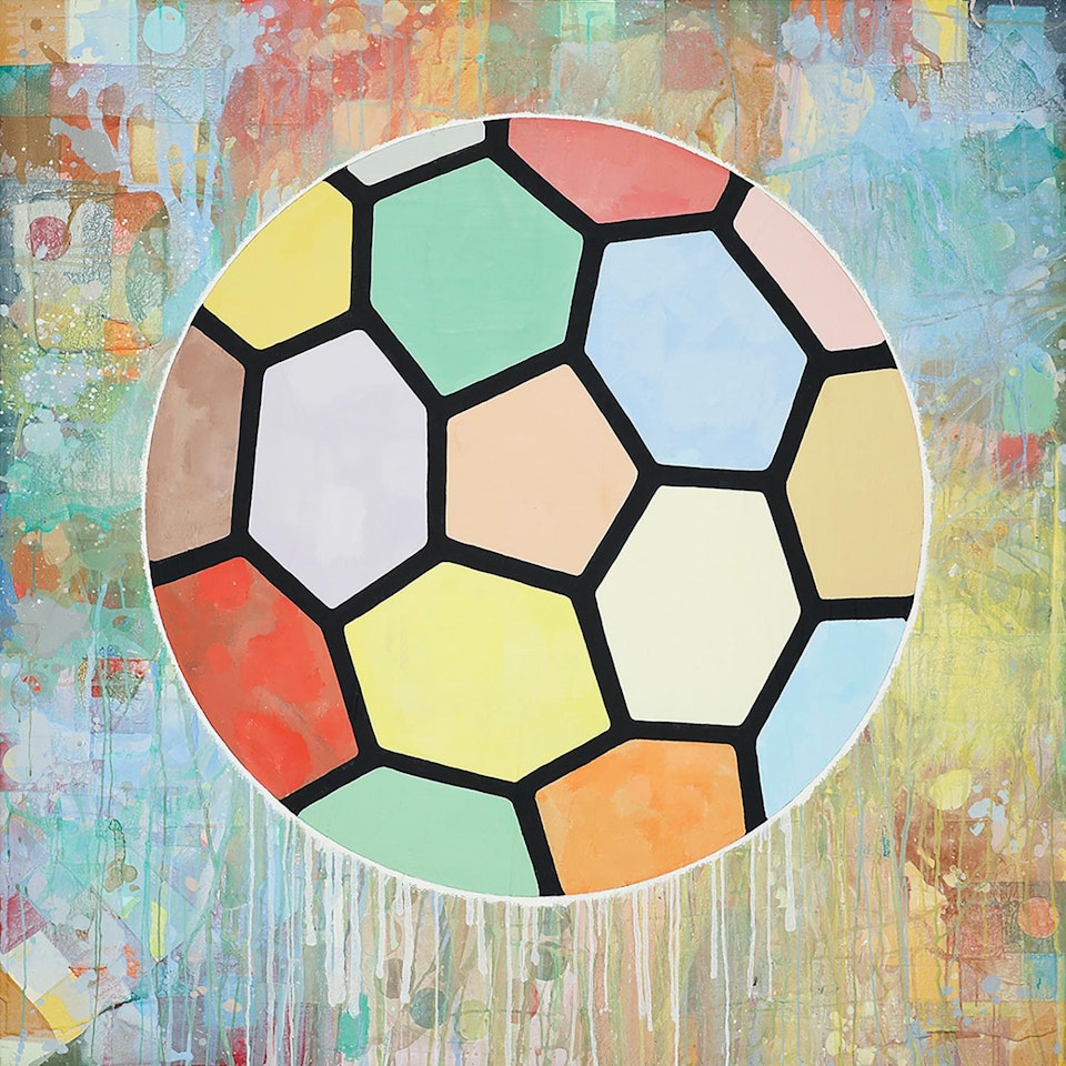 COLORFULL BALL by Donald Baechler