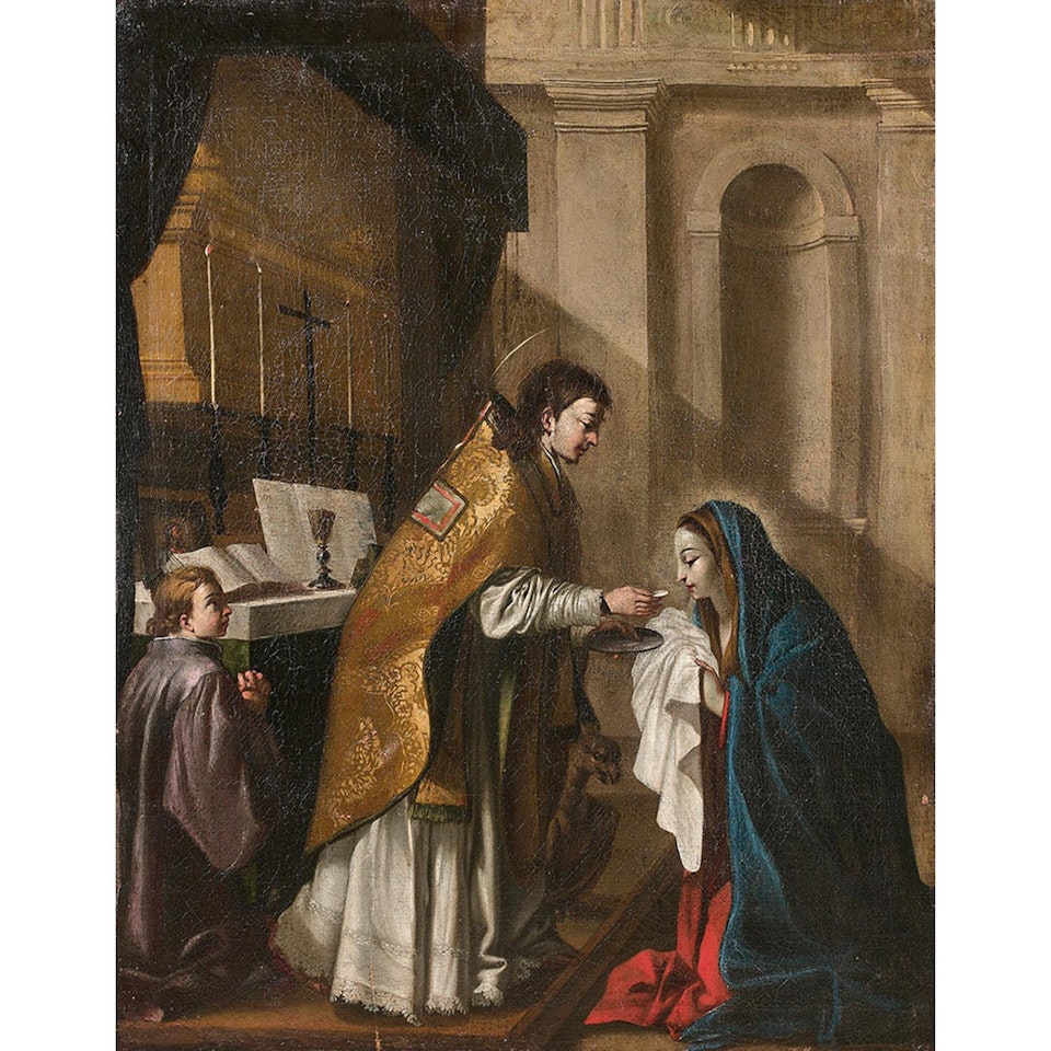 LA COMMUNION DE LA VIERGE; The Communion of the Virgin by Jean Tassel