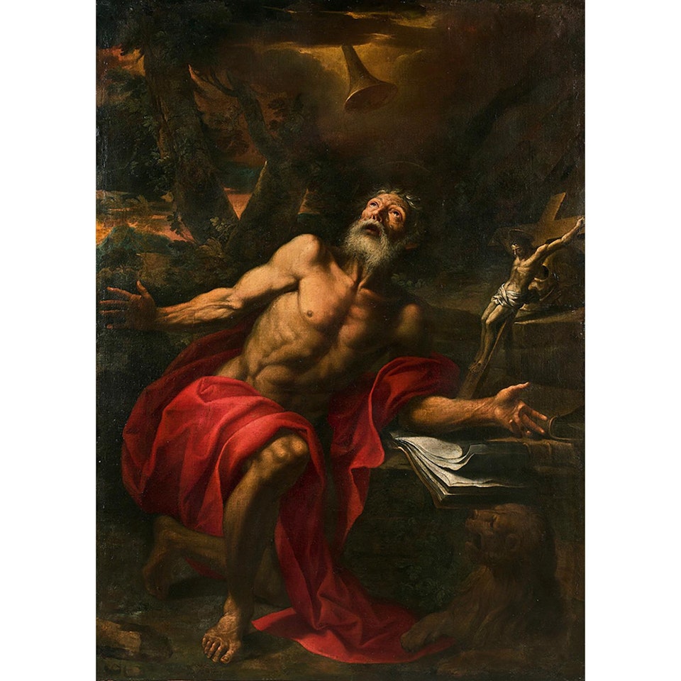 SAINT JEROME by Roman School