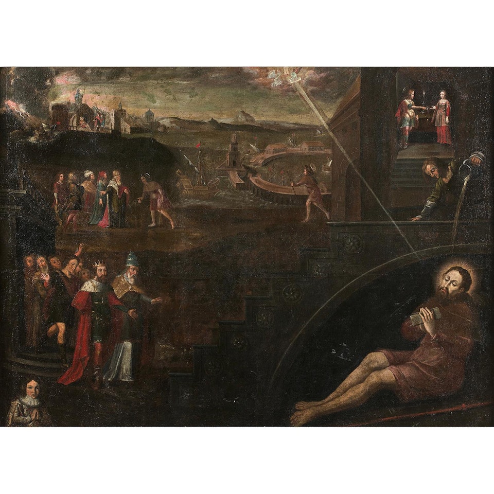 Circle of Jean de Saint Igny; Scenes from the life of Saint Alexis by French School