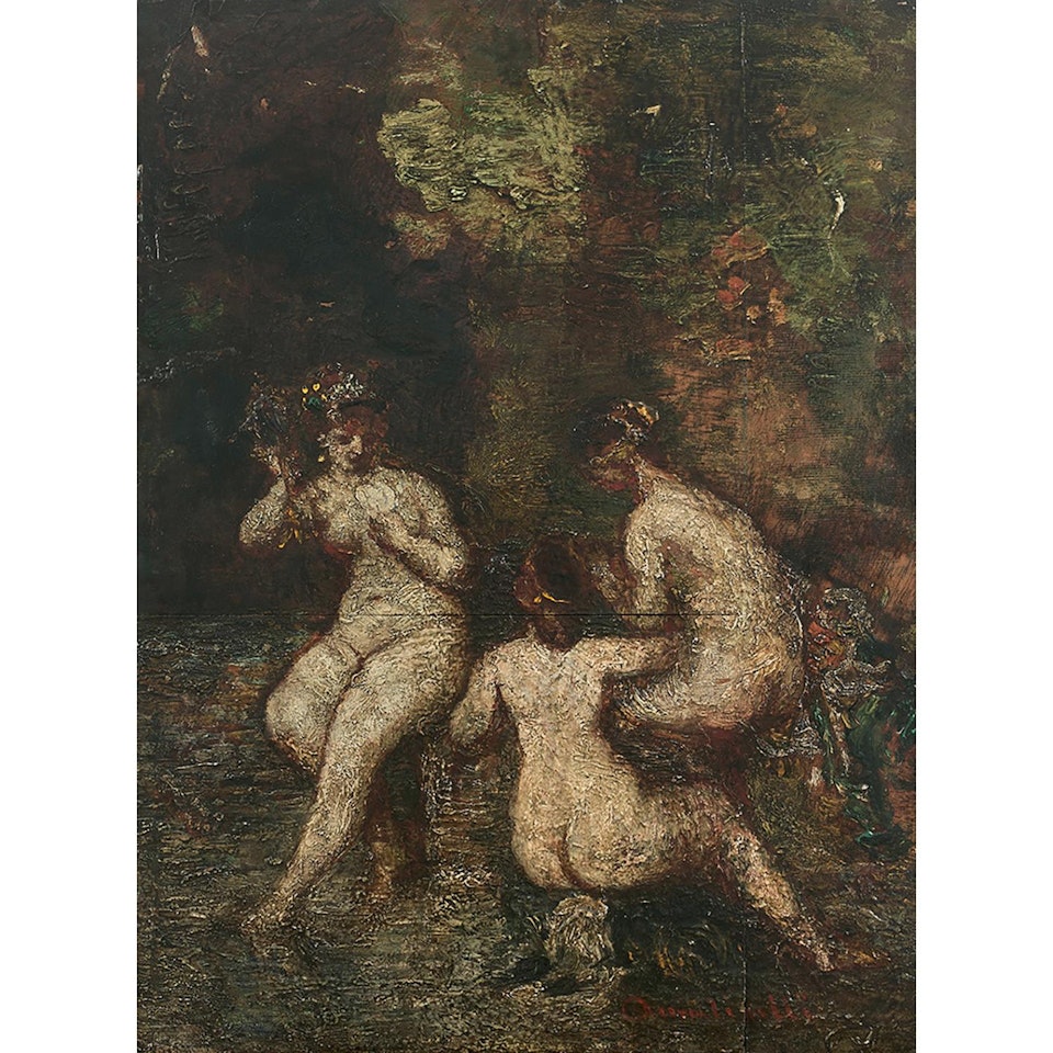 «NUS FÉMININS»; «Nude women» by Adolphe Monticelli