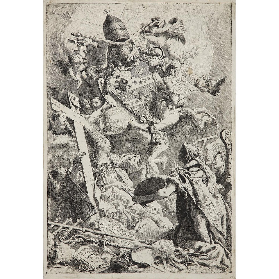 HOMMAGE AU PAPE PIE VI by Giovanni Battista Tiepolo