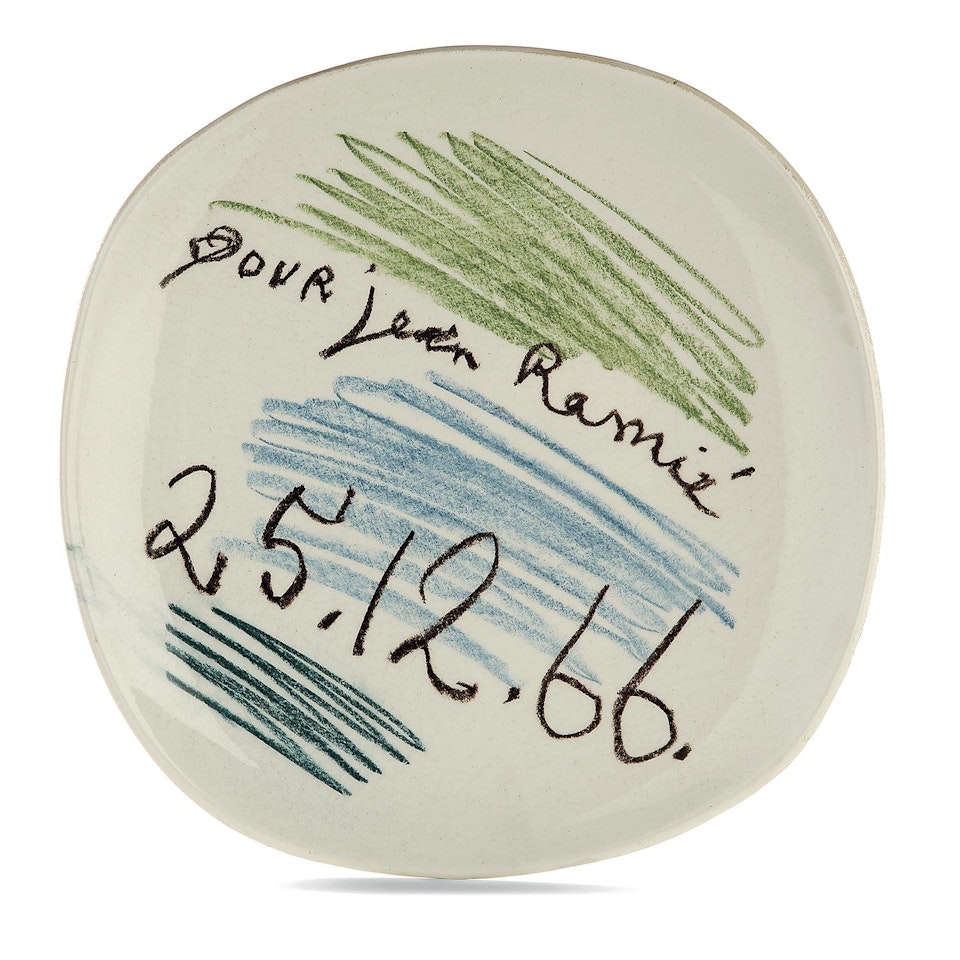 PLAT "POUR JEAN RAMIÉ" by Pablo Picasso