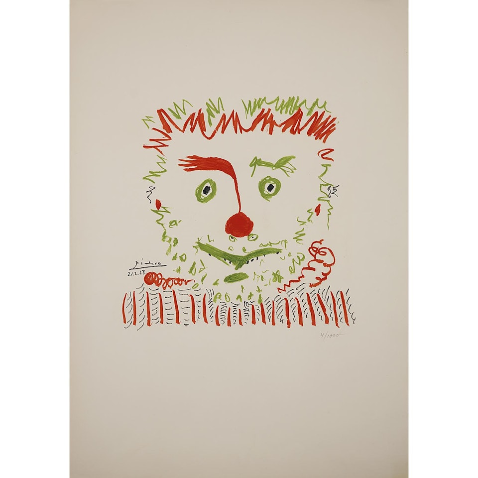 LE CLOWN by Pablo Picasso