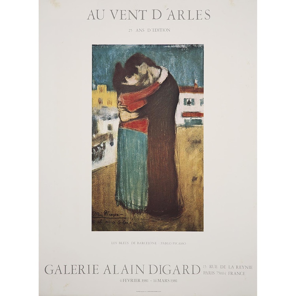 AT WIND OF ARLES FOR 25 YEARS OF EDITION OF THE ALAIN DIGARD GALLERY, PARIS by Pablo Picasso