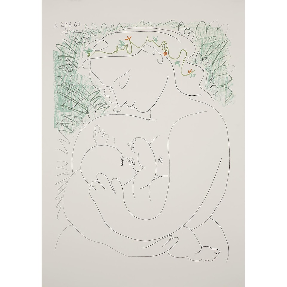THE LARGE MATERNITY  by Pablo Picasso