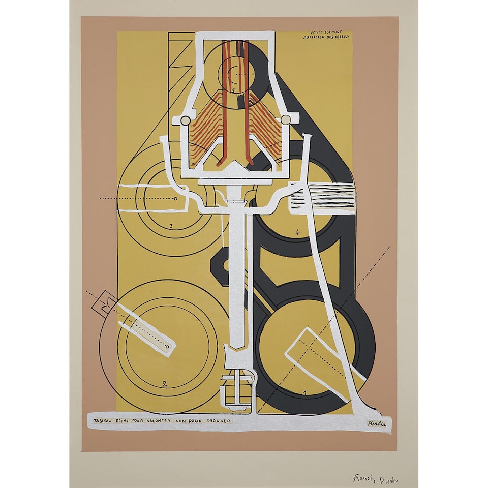 PETITE SOLITUDE AU MILIEU DES SOLEILS by Francis Picabia