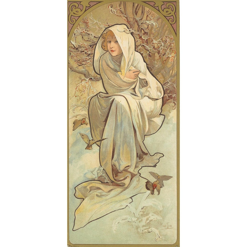 LES QUATRE SAISONS by Alphonse Mucha