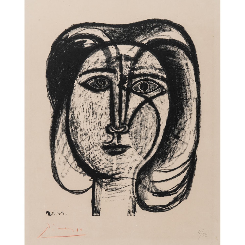TÊTE DE FEMME, 2.11.45 by Pablo Picasso
