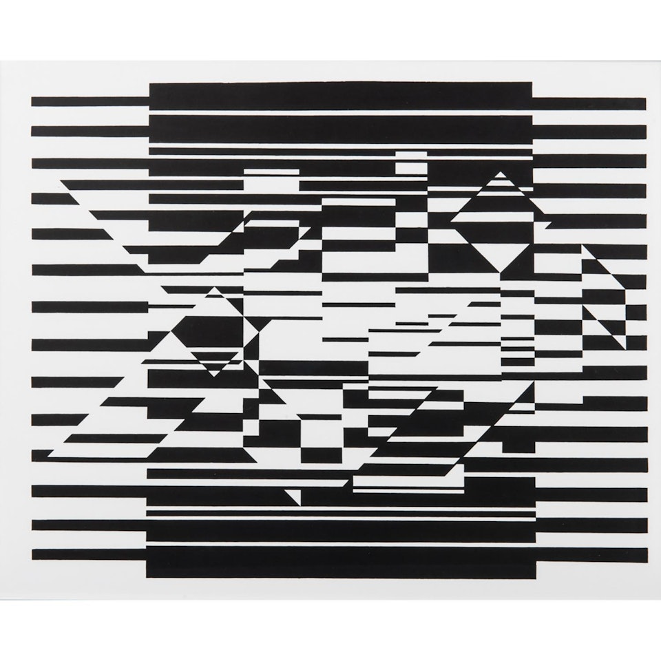 SÉRIE DES NOIRS ET BLANCS by Victor Vasarely