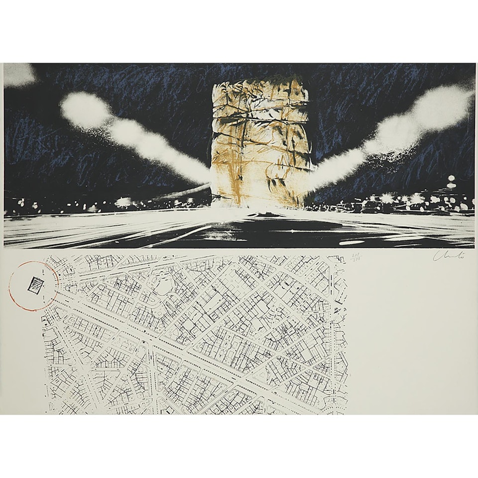 PACKED BUILDING, PROJECT FOR THE ARC DE TRIOMPHE by Christo