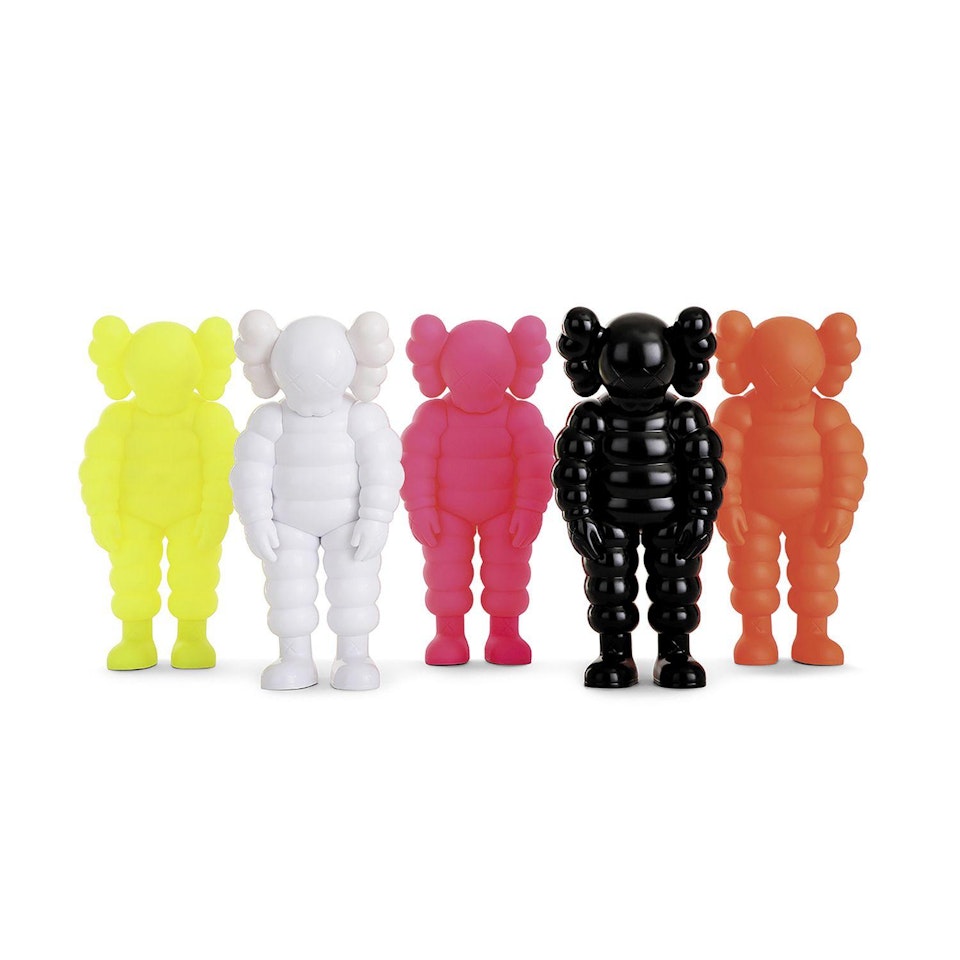WHAT PARTY OPEN EDITION (PINK, WHITE, BLACK, ORANGE, YELLOW) by Kaws