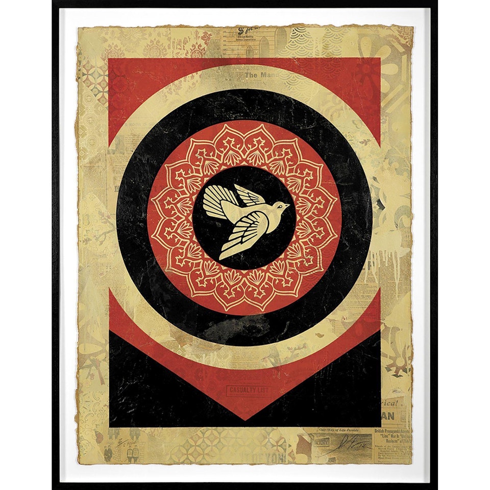 PEACE DOVE (BLACK) by Shepard Fairey