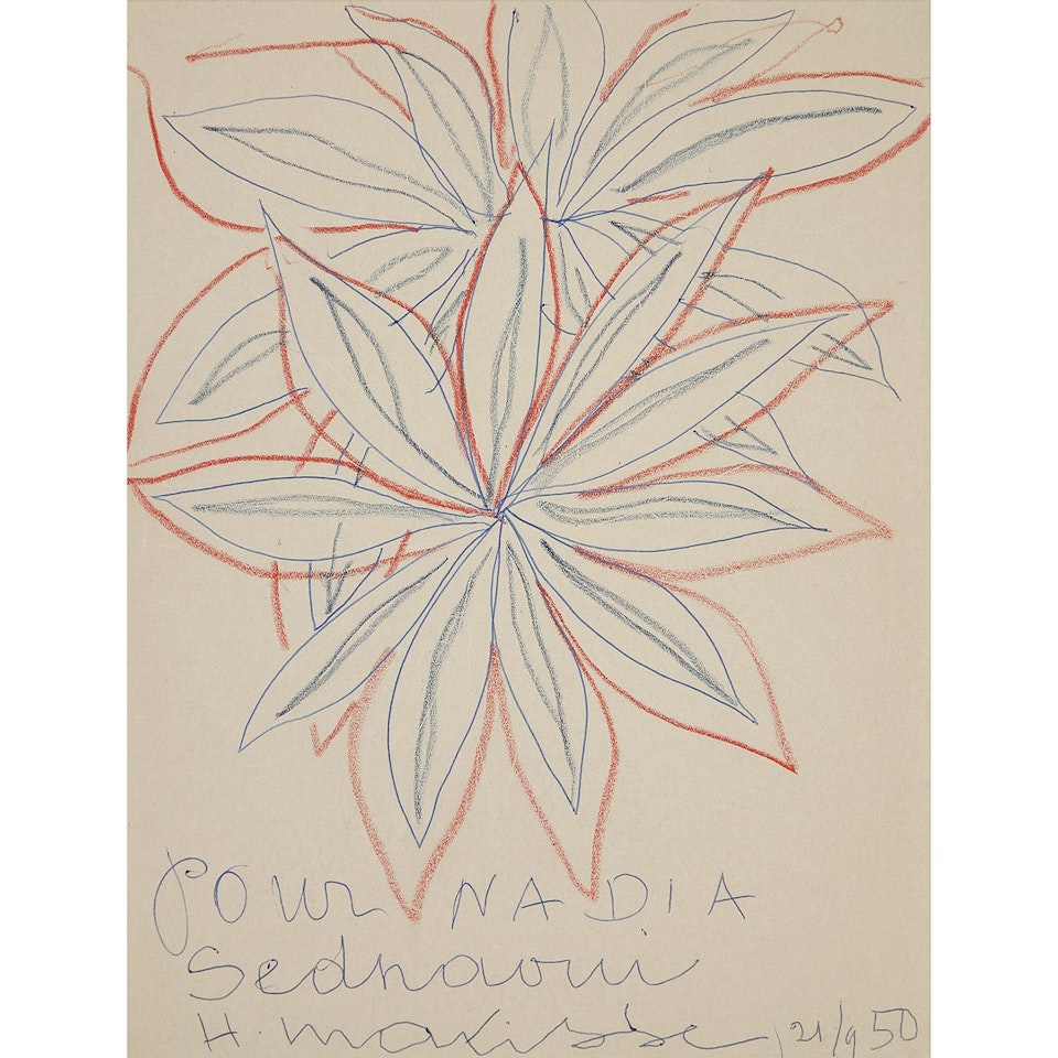 DEUX GRANDES FLEURS by Henri Matisse