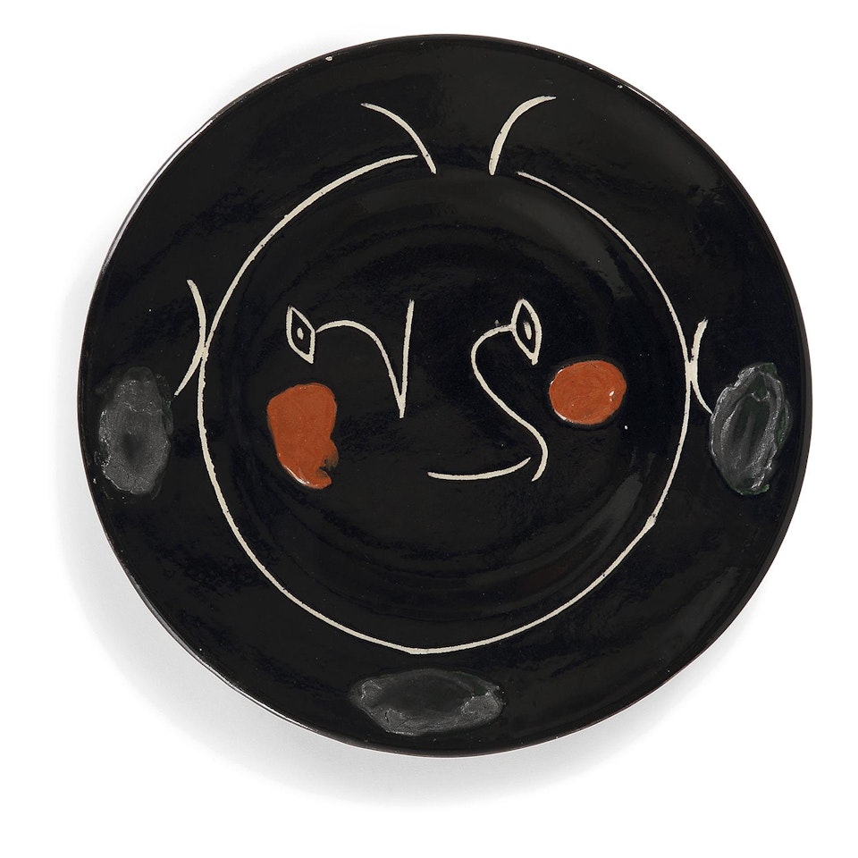 BLACK FACE' PLATE by Pablo Picasso