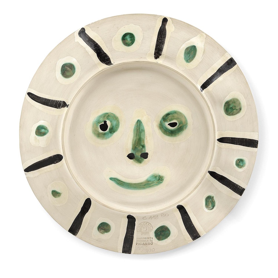 DISH 'VISAGE AUX TACHES' by Pablo Picasso