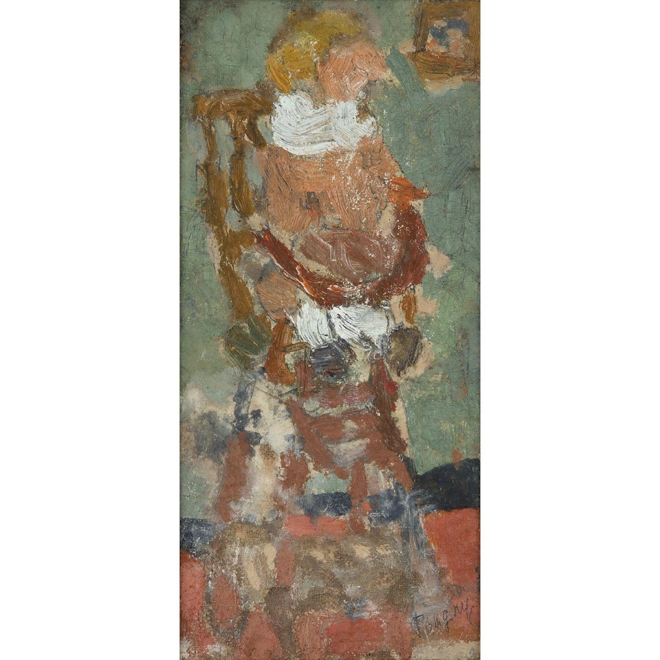ENFANT SUR CHAISE HAUTE by Jean Pougny