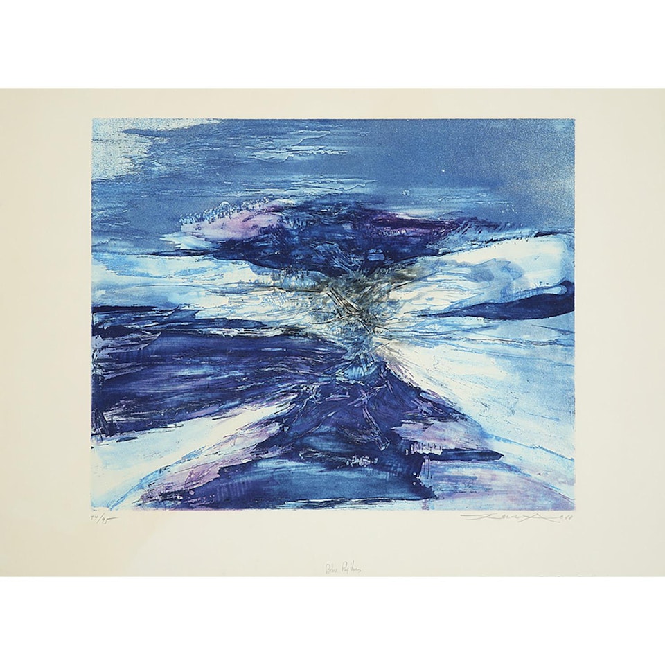 BLUE RYTHMS (AGERUP 188) by Zao Wou-Ki