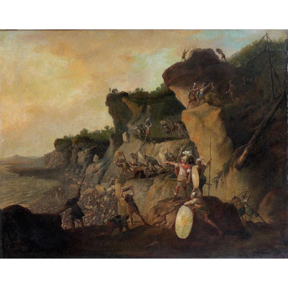 The battle of Thermopylae by English School