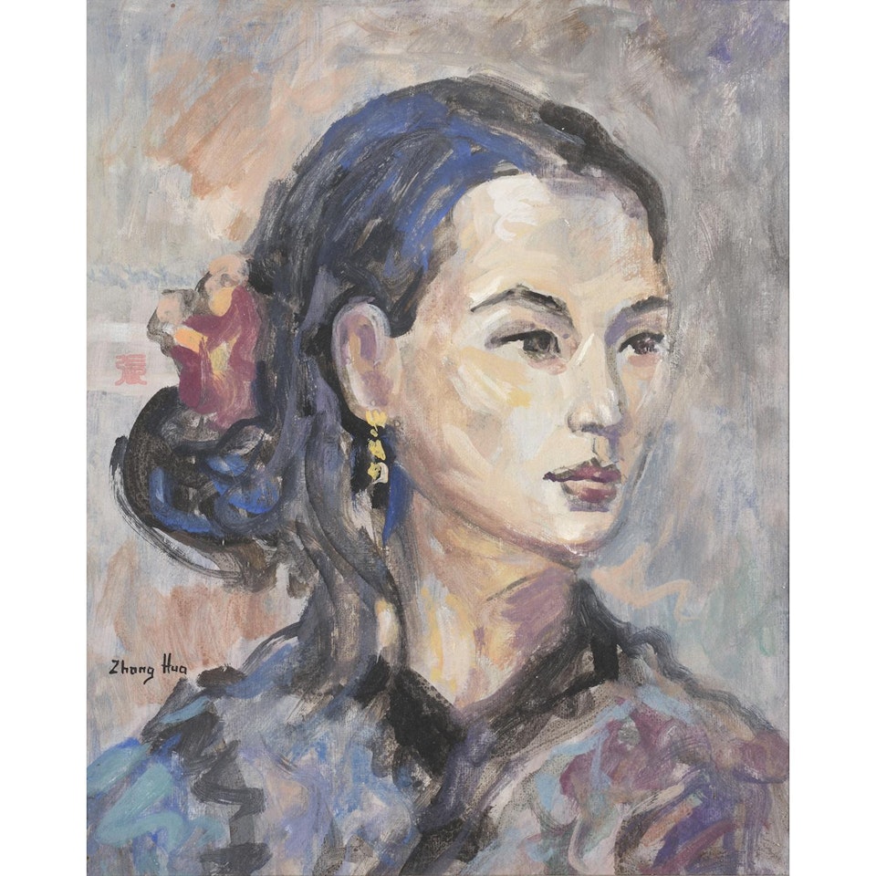 JEUNE FEMME AU CHIGNON by Zhang Hua