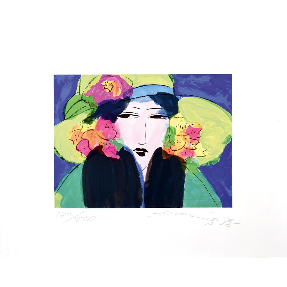 FEMME AU CHAPEAU by Walasse Ting