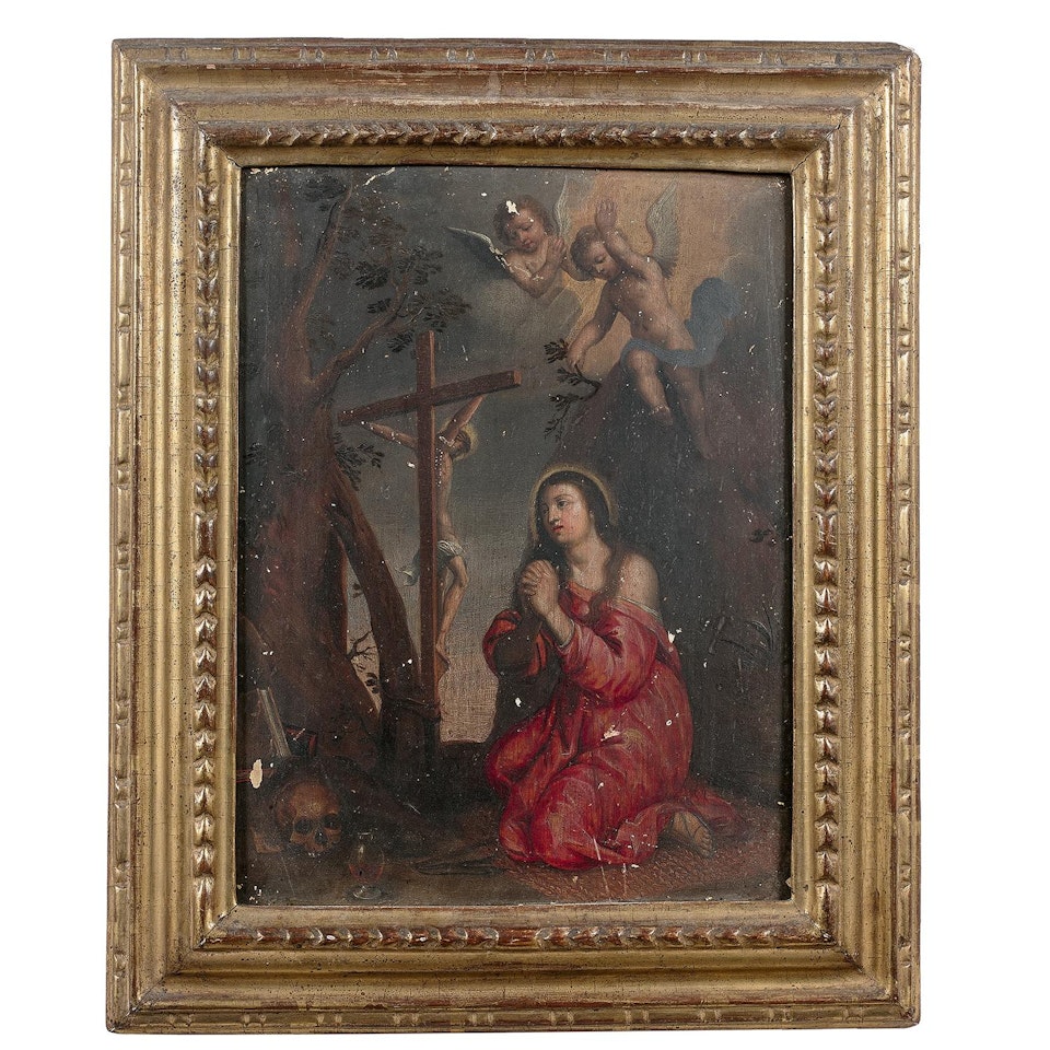 Praying Mary Magdalene by French School