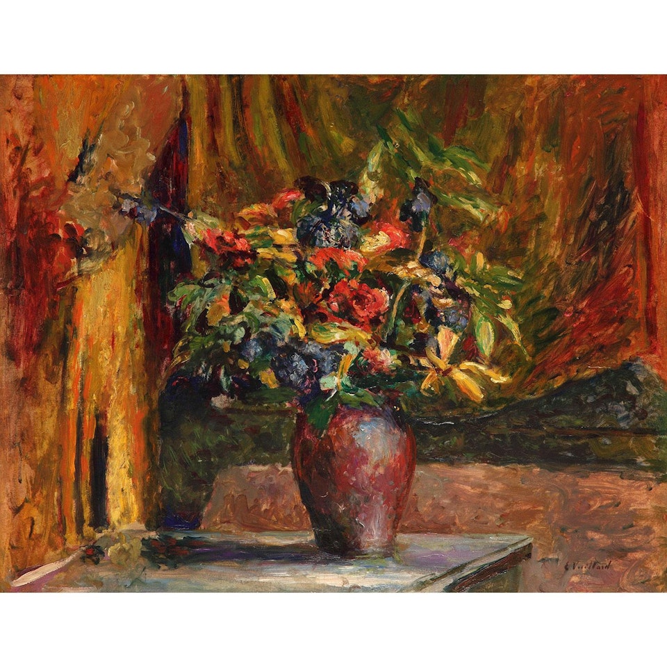 Pieds d"alouette et géraniums by Édouard Vuillard