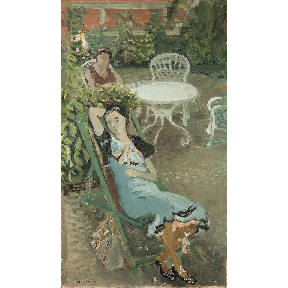 Le repos au jardin by Maurice Brianchon