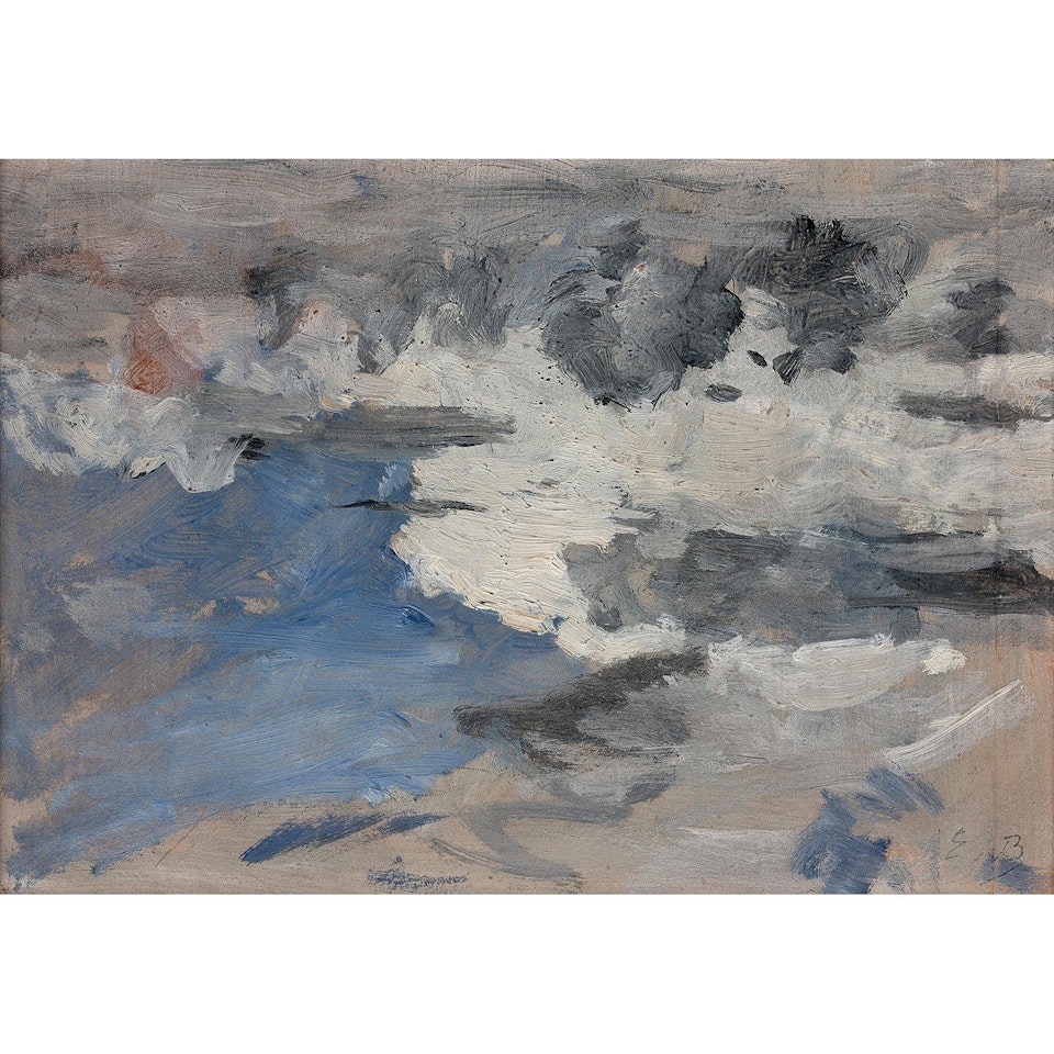 Etude de ciel; Study of sky by Eugène Boudin