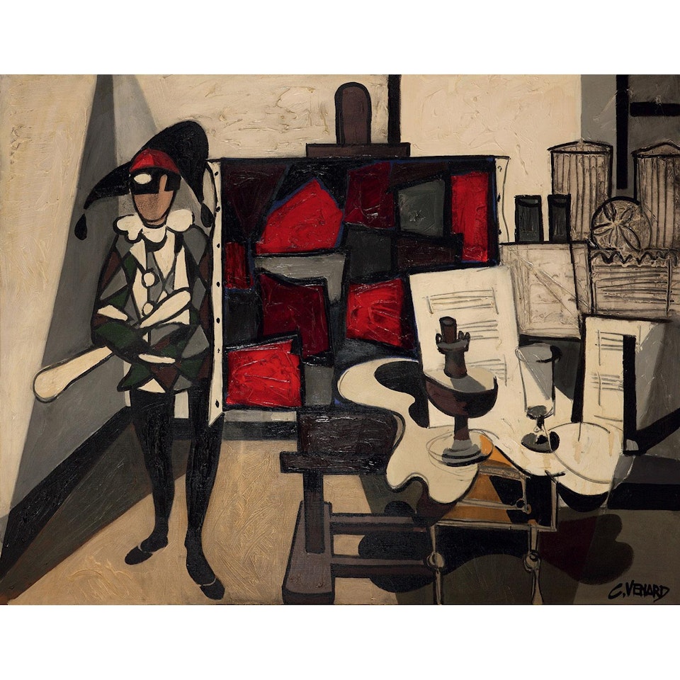 Arlequin dans l"atelier by Claude Venard