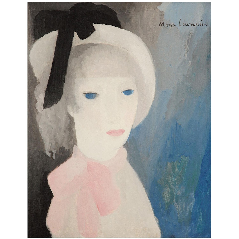 La jeune fille au chapeau by Marie Laurencin