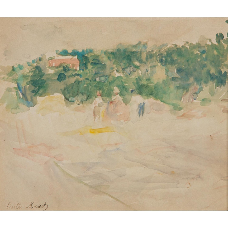 La moisson à Bougival by Berthe Morisot