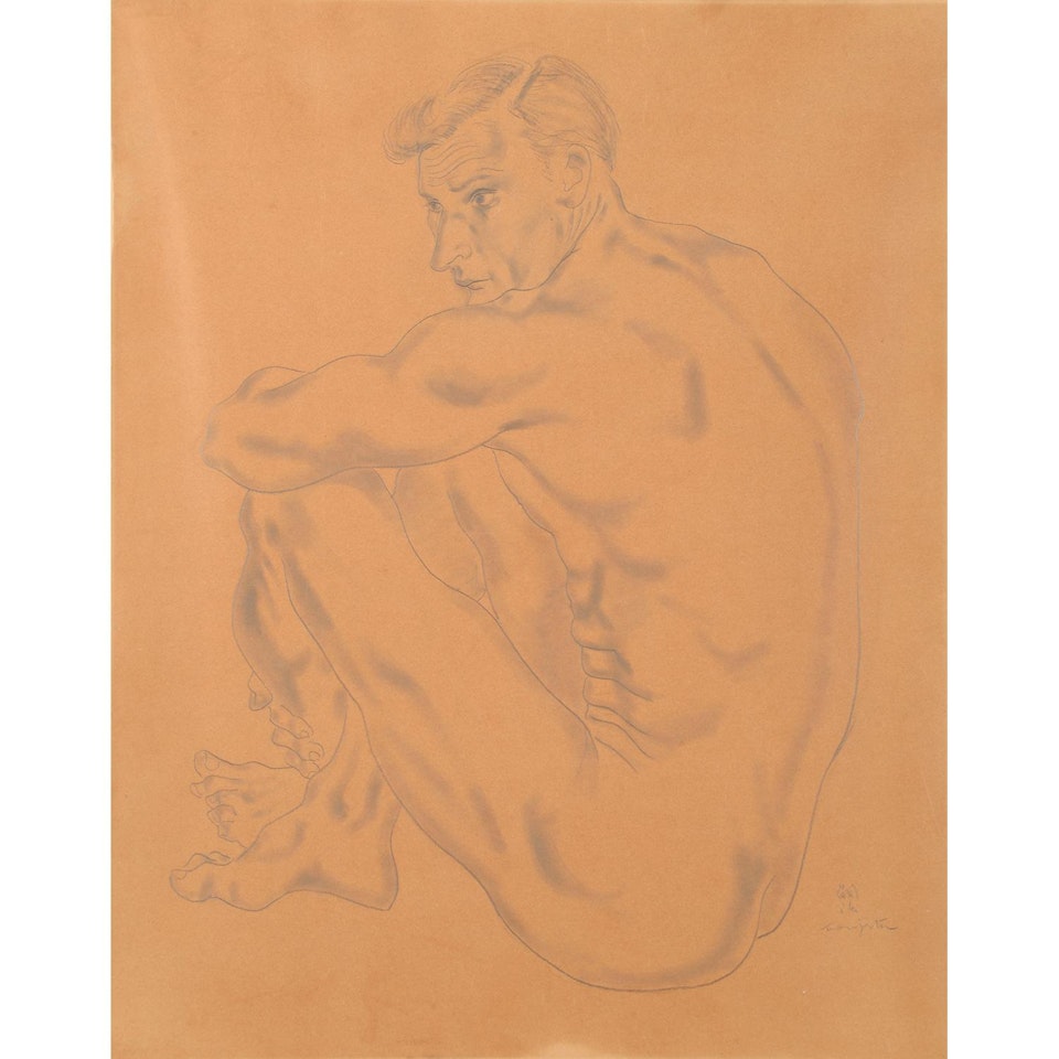 NU MASCULIN by Leonard Tsuguharu Foujita