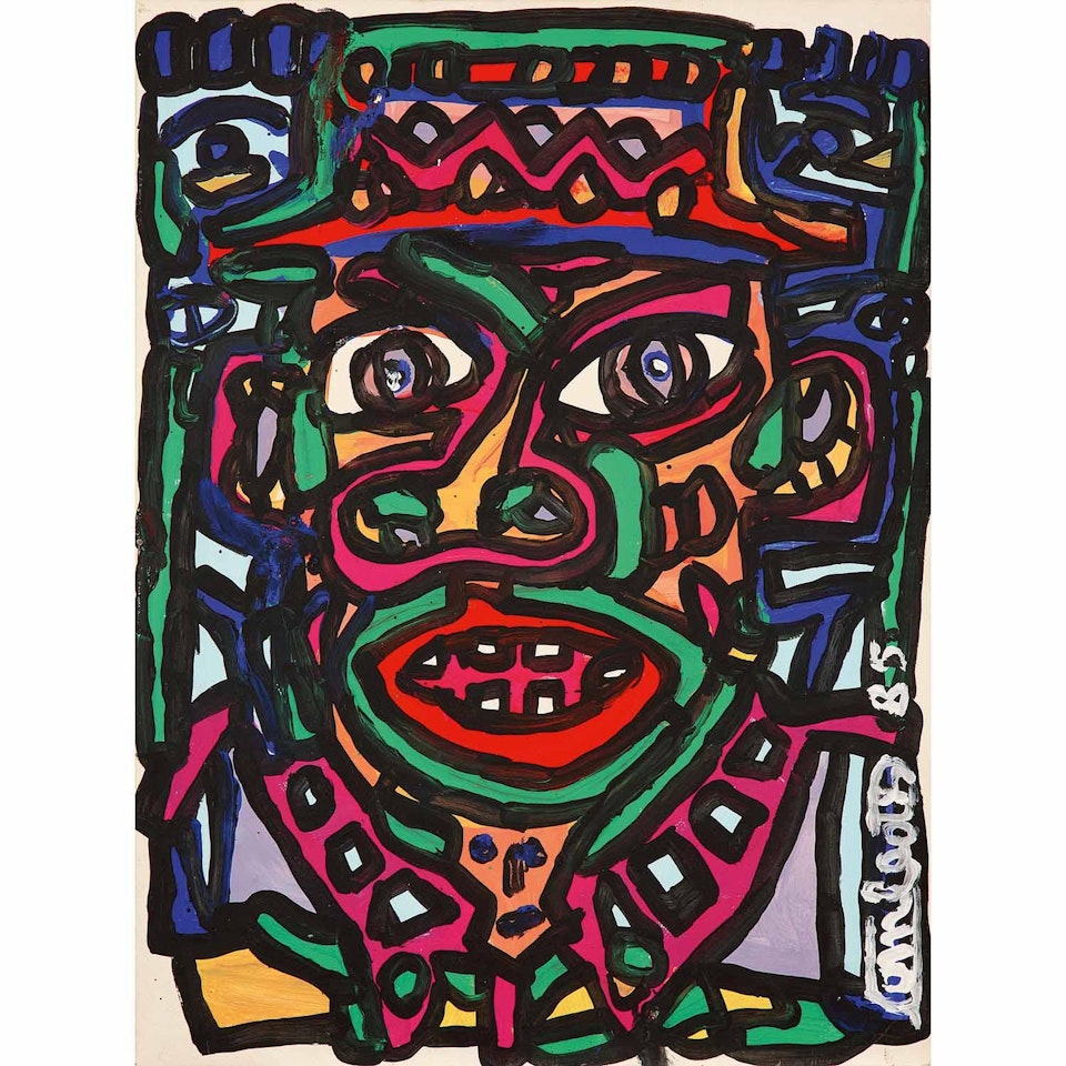 Un Gros Trait Noir by Robert Combas
